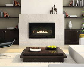 Loft Modern Fireplace by White Mountain Hearth St Louis Dealer