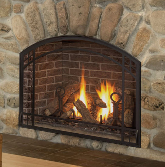 Kozy Heat Alpha 36L Arched Face direct vent fireplace St Louis dealer
