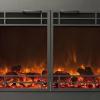 Portland Willamette Electric Insert with Heritage Trim in Black - other finishes available;  Stock 26" and 30" Inserts - optional custom size trims available for larger fireplace openings