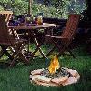 Features:
•Radiating heat provides warmth on cool nights
•Approved for use on wooden decks, stone or brick patios and concrete
•Stainless steel construction
•Weather resistant
•Easy installation
•60,000 BTUs
•Realistic 5 piece patented "GLOCAST" log set
•5 year limited warranty
•Create your own surr