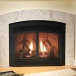 White Mountain Luxury Studio Series Direct Vent Fireplaces –Slope Glaze Excess Burner Design, dimmer controlled accent lighting; liners and decorative fronts in various styles with optional doors.  36” and 42” models for Natural or LP Gas