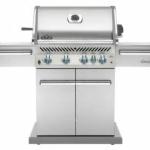 PRO500RB Prestige Pro Series Cart Model with dual stainless doors- four commercial grade stainless burners; Jet-fire ignition system with backlit knobs; SS Wave Rod grids; Models for Natural or LP Gas.