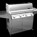 GJK Series Cart or Built-in Stainless Cooking Center; 54,000 BTU's; Stainless or Patented Sear Magic Cooking Grids, Optional Sideburner and Accessories. Cart Models or Built-ins - Natural or LP Gas.