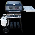 JNR (Junior) Grill - Compact Size - Patented SearMagic or Stainless cooking grids; Patio Post, Cart or In-ground post - Optional Accessories - Rotisseries, Sideburner, Covers.  Models for Natural or LP Gas.