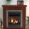 Vail 24 – Vent-free 20,000 Btu or special 10,000-Btu Millivolt for bedroom installation; perfect for smaller space; Includes Slope Burner, hand-painted ceramic fiber logs, black louvers and frame; Thermostat or Millivolt - heat during power outages; Made in USA  Models for Natural or LP Gas