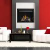 HD40 High Definition Direct Vent 27,000 Btu fireplace; PHAZER® log set, provides a real wood look with glowing ember bed or River Rock for a more contemporary look;  produces the most realistic flames in the industry; optional trims and faceplates
Clean, contemporary design - Models for Natural or L