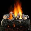 Grand Oak Log Set - one of our oldest styles - deep textured bark realistic flame  pattern 18" - 48" and See Thru - Vented Only.