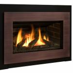 Valor Legend G3 with Black Square Trim (756STB) and Copper Contemporary Surround (765CSC).  Models for Natural or LP Gas.