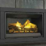 GDI44:  40,000 BTU's; Heater rated; 50% flame/heat adjustment; heat resistant ceramic glass 22 3/8"x36 1/4"; Realistic, PHAZER® logs for a natural wood burning look; Standard blower; Concealed controls you can turn on and off at the flick of a switch. Models for Natural or LP Gas.