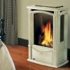 Castlemore™ GDS26 Gas Stove •Up to 25,000 BTU's and a 50% flame/heat adjustment for maximum comfort and efficiency
•PHAZERAMIC™ burner technology featuring a realistic flickering flame and glowing embers
•Realistic, ceramic fibre, light-weight molded PHAZER™ log set for a natural wood burning look 
