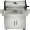 Cooking surface: 845 sq. in.;
Charcoal door to add charcoal while cooking;
LIFTEASE™ roll top lid with ACCU-PROBE™ temp gauge;
Stainless side shelves;
Porcelainized cast iron WAVE™ grids;Optional smoker tube, griddle & rotisserie kit with flexible halogen light;
Limited Lifetime Warranty