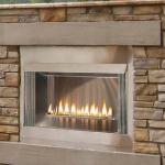 White Mountain Hearth Loft Style Outdoor Stainless Fireplace- 36" or 42" - Models for Natural or LP Gas.