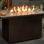 Regency PTO30IST Firetable with Coffee Tile Top and Copper Glass Crystals; Optional colors available; Ceramic Logs optional. Models for Natual or LP Gas