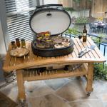 Primo XL in Teak Table - great grill for the entertainer or larger families!