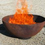 Custom Firebowl with Star burner and lava - 