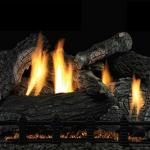 White Mountain Hearth Wildwood Vented / Vent-free Log Set for larger firepalces - Models for Natural or LP Gas.