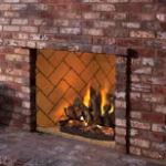 FMI Grand Meridian Modular Masonry Indoor/Outdoor wood burning or gas fireplaces - 33", 39", 44", 49" 63" or 43" See Thru  with half the weight of full, conventional masonry; uses 12" FMI pipe.