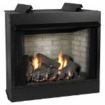 Breckenridge Deluxe Series Clean Face Vent Free Box with Optiional Refractory Brick Liner -  32"; 36" and 42" - add logs and burner to complete.  Same Model available with louvers.