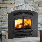 X90 Double Door Fireplace – EPA certified; Maximum BTU’s 70,000; Burn time – 8 hours; Efficiency 77.40%; Firebox Capacity 2.5 cu.ft.;  Emissions per hour – 3.78; maximum heat 2000 sq, ft.; arched doors; dual burn and air wash to keep glass clean. Optional blower.