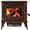 1100C Cast Stove - Matte Black or Porcelain Brown Finish; 6” Flue; Heats to 1,500 sq ft.; Max Btu 55,000 BTU/h; Burn Time (low fire)7 hours; Non-Catalytic; Mobile home approved; Log Size 18"; Optional Outside Air Kit and  Blower Kit.